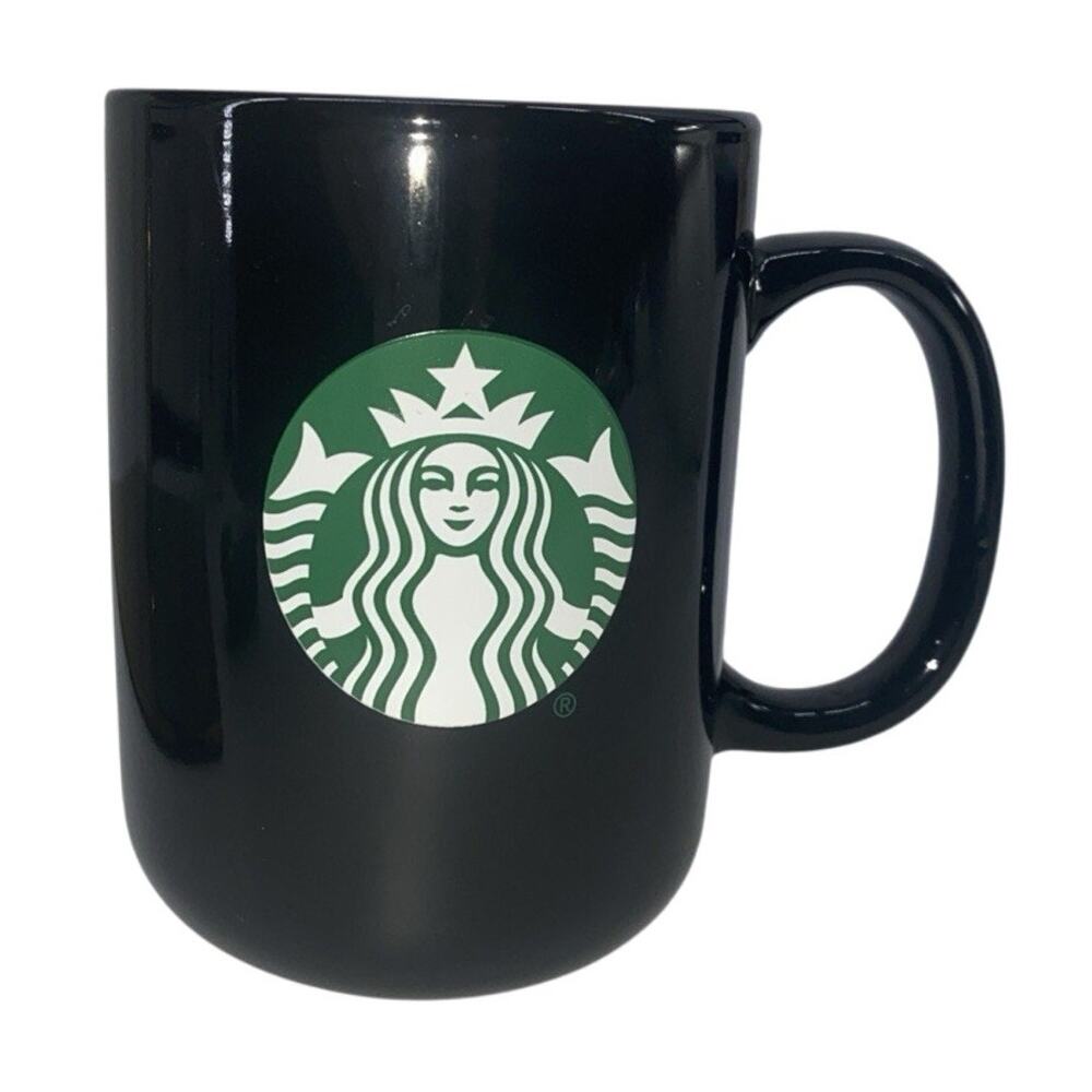 Starbucks 2021 Black Siren Coffee Mug Green Logo Cup 15 oz.